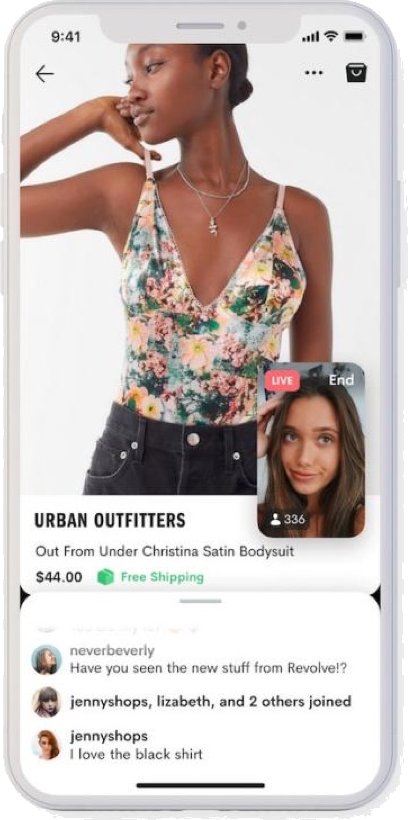 Dote Shopping Party: a creator live on a product page